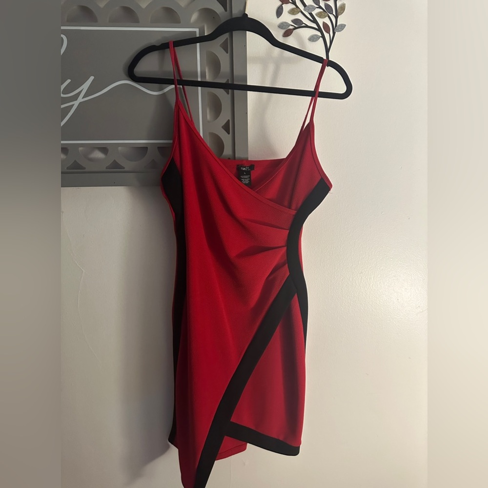 Red and Black dress